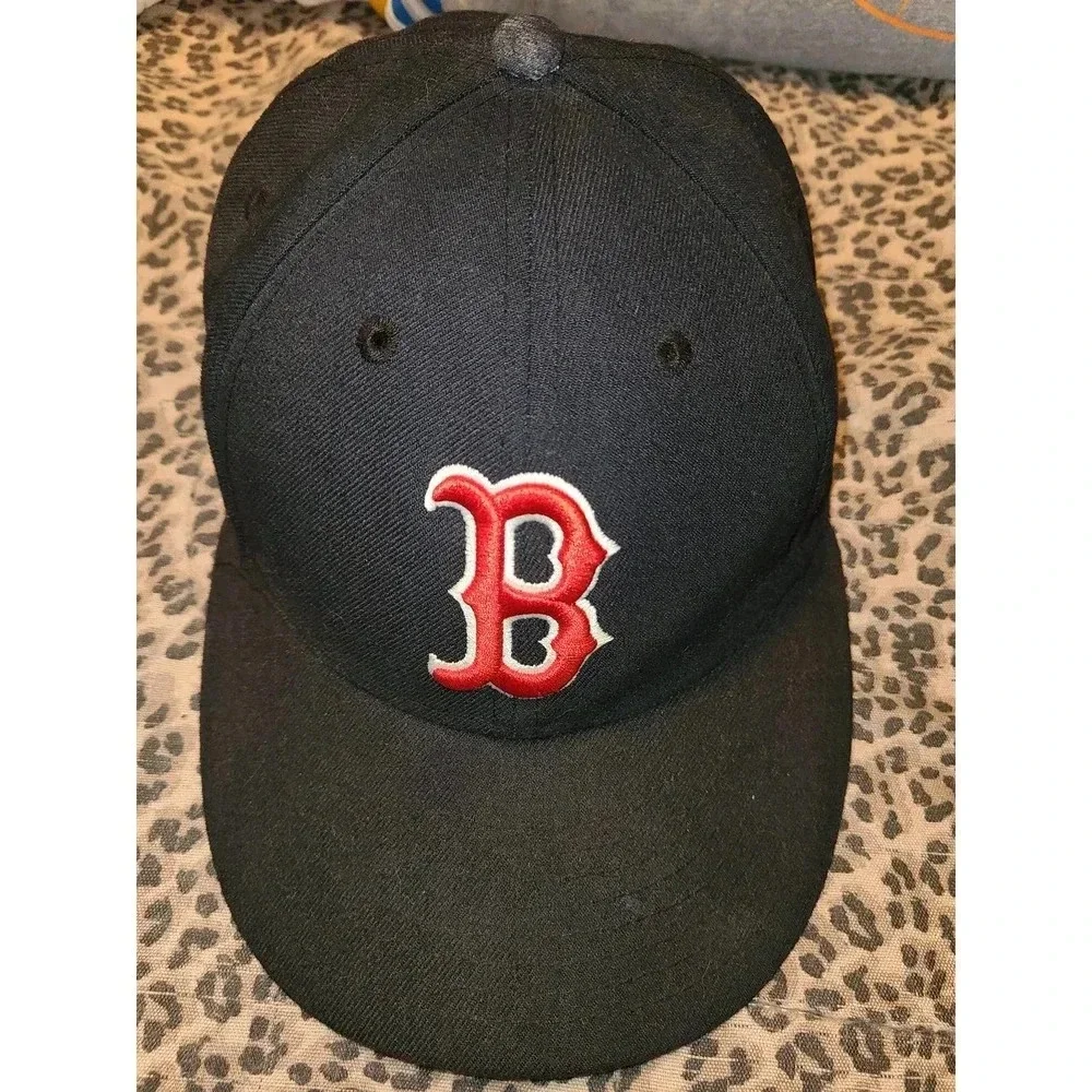 New Era 59Fifty Snapback Hat Men's 7 3/8 Boston Red Sox Authentic Performance